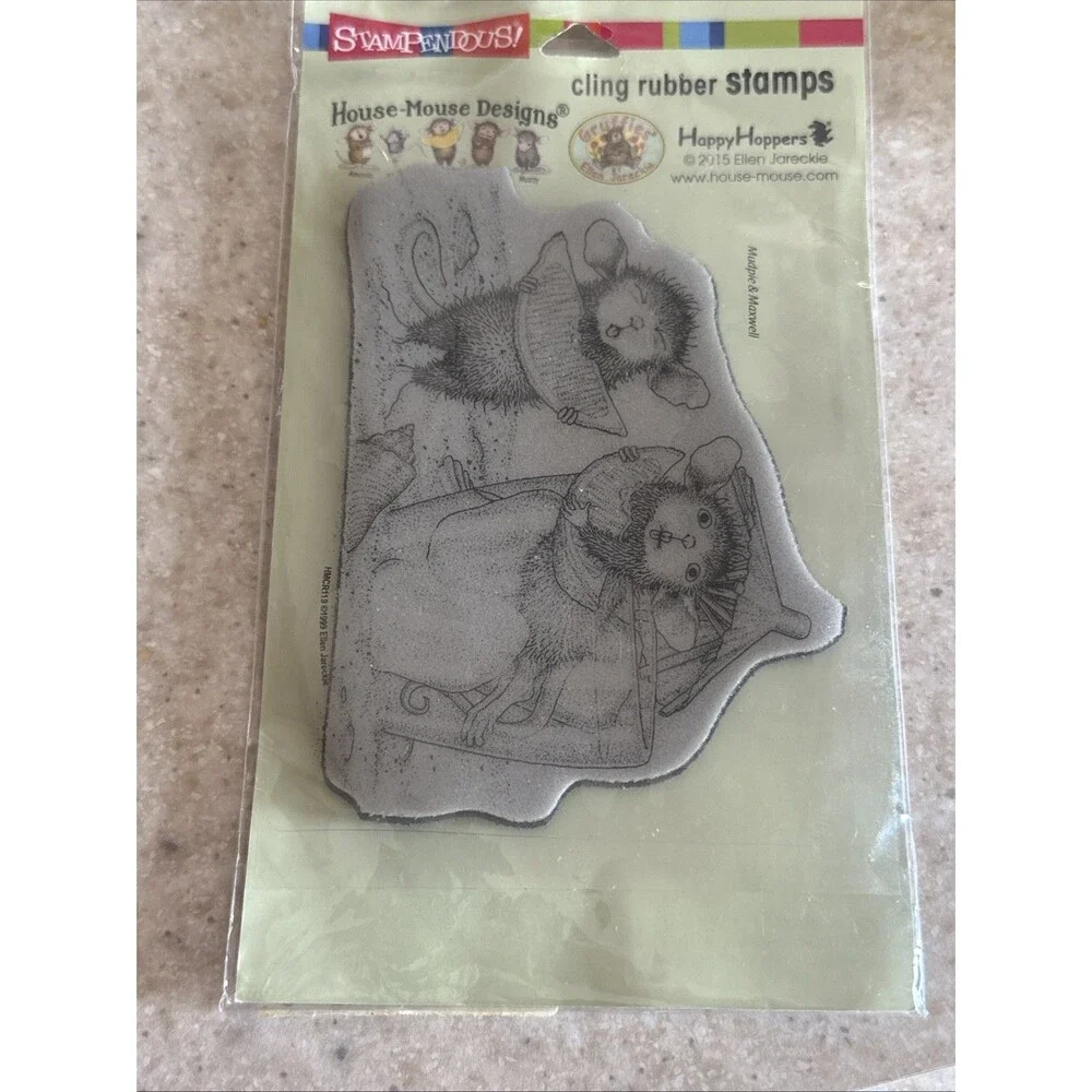 STAMPENDOUS House Mouse Lemon Sour Cling Mount Stamp Retired HMCR119 Summer